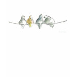 pidgeons on a wire t-shirts
