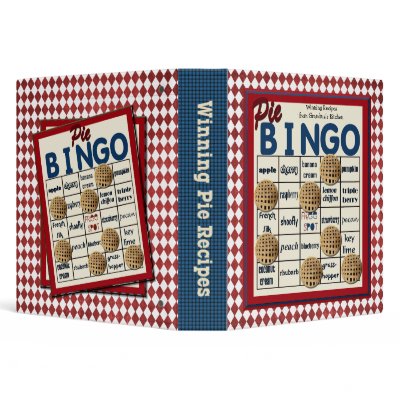 "Pie Bingo" Recipe Binder