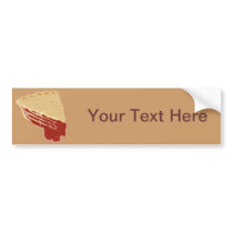 Pie - Cherry / Fruit Slice of Pie Bumper Stickers