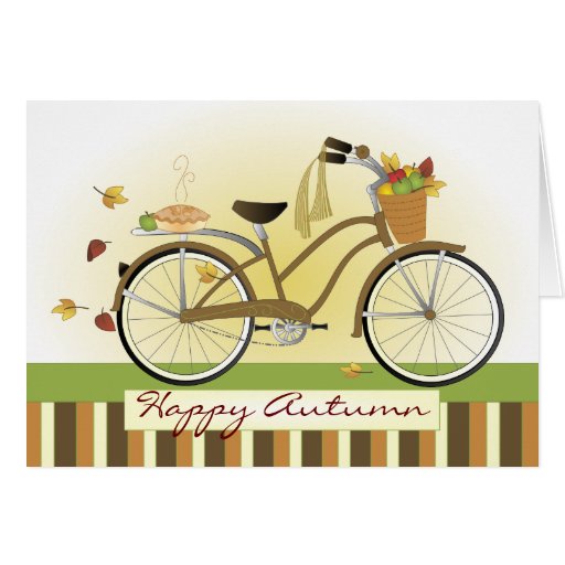 Pie Delivery Bicycle Card