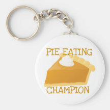 PIE EATING CHAMPION PUMPKIN PIE KEYCHAINS