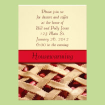 Pie Housewarming Invitation invitations