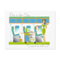 Pie in the Sky Airline postcards by trennea Pie in the Sky Airline postcards