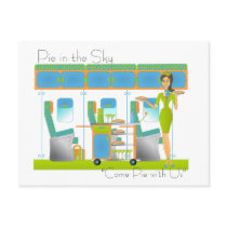 Pie in the Sky Airline postcards by trennea Pie in the Sky Airline postcards