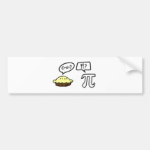 Pie & Pi Bumper Stickers