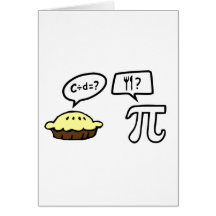 Pie & Pi Greeting Cards