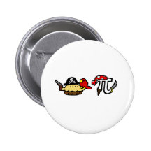 Pie & Pi Pirates Pinback Buttons