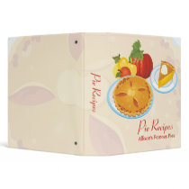 Pie Recipes Vinyl Binder