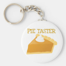 PIE TASTER PUMPKIN PIE PRINT KEYCHAINS