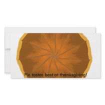 Pie tastes best at thanksgiving! photo cards