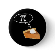 Pie Thinking of Pi Pinback Buttons