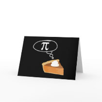 Pie Thinking of Pi Greeting Cards