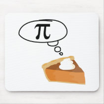 Pie Thinking of Pi Mouse Pad