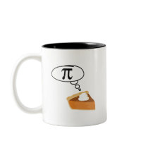 Pie Thinking of Pi Coffee Mug
