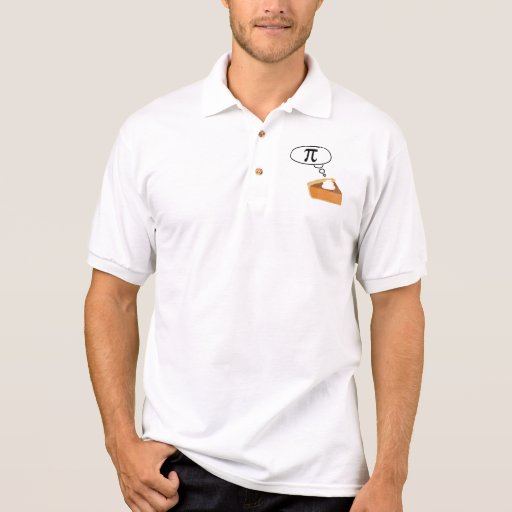 Pie Thinking of Pi Polo Shirts
