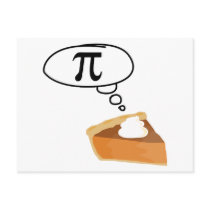 Pie Thinking of Pi Post Cards