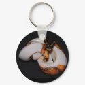 Piebald Ball Python keychains