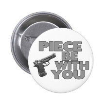 Piece Be With You Button