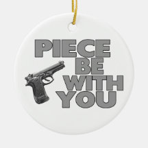Piece Be With You Christmas Tree Ornament