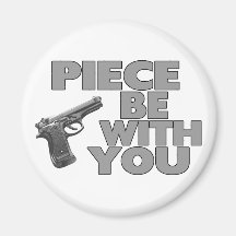 Piece Be With You Magnets