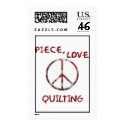 Piece, Love and Quilts postage by ofenjen Piece, Love and Quilts postage