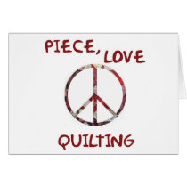 Piece, Love & Quilting - Blank Card