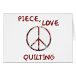 Piece, Love & Quilting - Blank Card