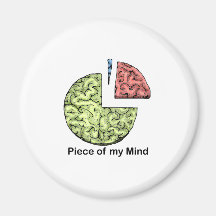 Piece of Mind Refrigerator Magnets