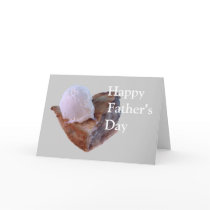 Piece of pie a la mode greeting card