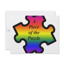 Piece of the Puzzle invitations