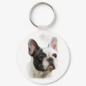 Pied French Bulldog keyring keychains by kcpetcollectables Pied French Bulldog keyring keychains
