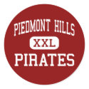 Piedmont Hills - Pirates - High - San Jose stickers