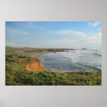 Piedras Blancos Coastline, California Print