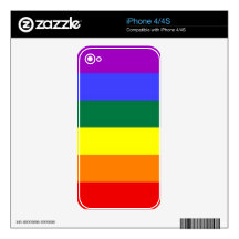 Piel del iPhone del arco iris Skins Para eliPhone 4