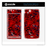 Piel roja de Zazzle del laberinto Xperia Arc Skin