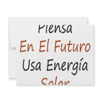 Piensa En El Futuro Usa Energia Solar invitations by Supernova23 Piensa En El Futuro Usa Energia Solar invitations