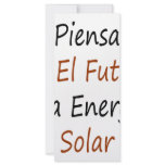 Piensa En El Futuro Usa Energia Solar rack cards