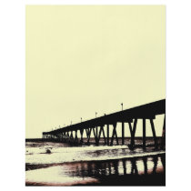 Pier and Waves Flyer Background