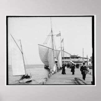 Pier, Atlantic City, N.J. c1905 Vintage print