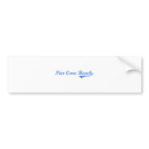 Pier Cove Beach Michigan Classic Design Bumper Sticker
