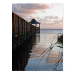 Pier & Gazebo at Sunset, Outer Banks NC Postcard
