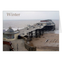 pier in winter cards by Libby pier in winter cards