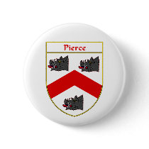 Pierce Coat of Arms/Family Crest buttons