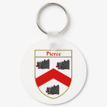 Pierce Coat of Arms/Family Crest keychains
