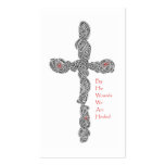 "Pierced" Isaiah 53:5 Scripture Cards Business Card Templates