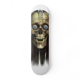 Pierced Skull skateboard
