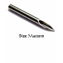 Piercing needle, Size Matters t-shirts