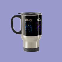 Piercings Neon Ladies Silhouettes (Travel)  Mug mugs