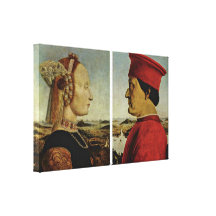 Piero della Francesca - Diptych Gallery Wrap Canvas