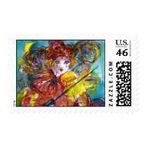 PIERO / Venetian Carnival Night Postage Stamp